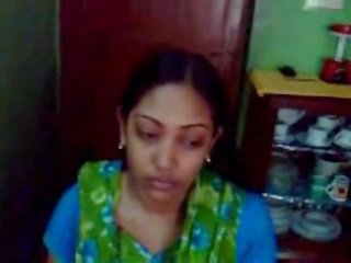 Telugu young lady In Chudidar Becomes Nude