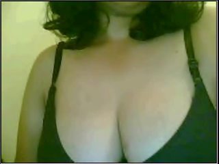 Desi dona de casa em webcam em lingerie